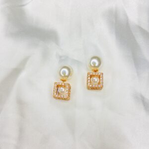 Two in one cube earring